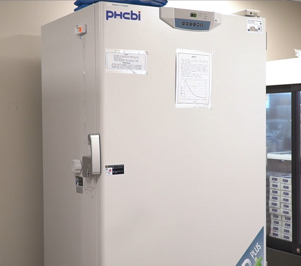 Sanford Bismarck vaccine freezer